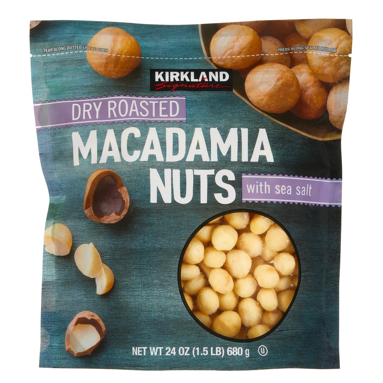 Kirkland Signature Dry Roasted Macadamia Nuts, 24 oz