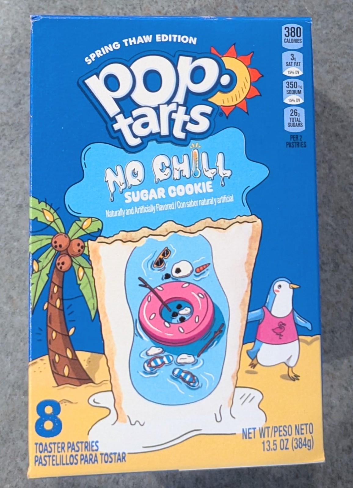 Sugar Cookie Pop Tarts 8 Toaster Pastries New Exp Jan 08 2026 13.5oz No Chill