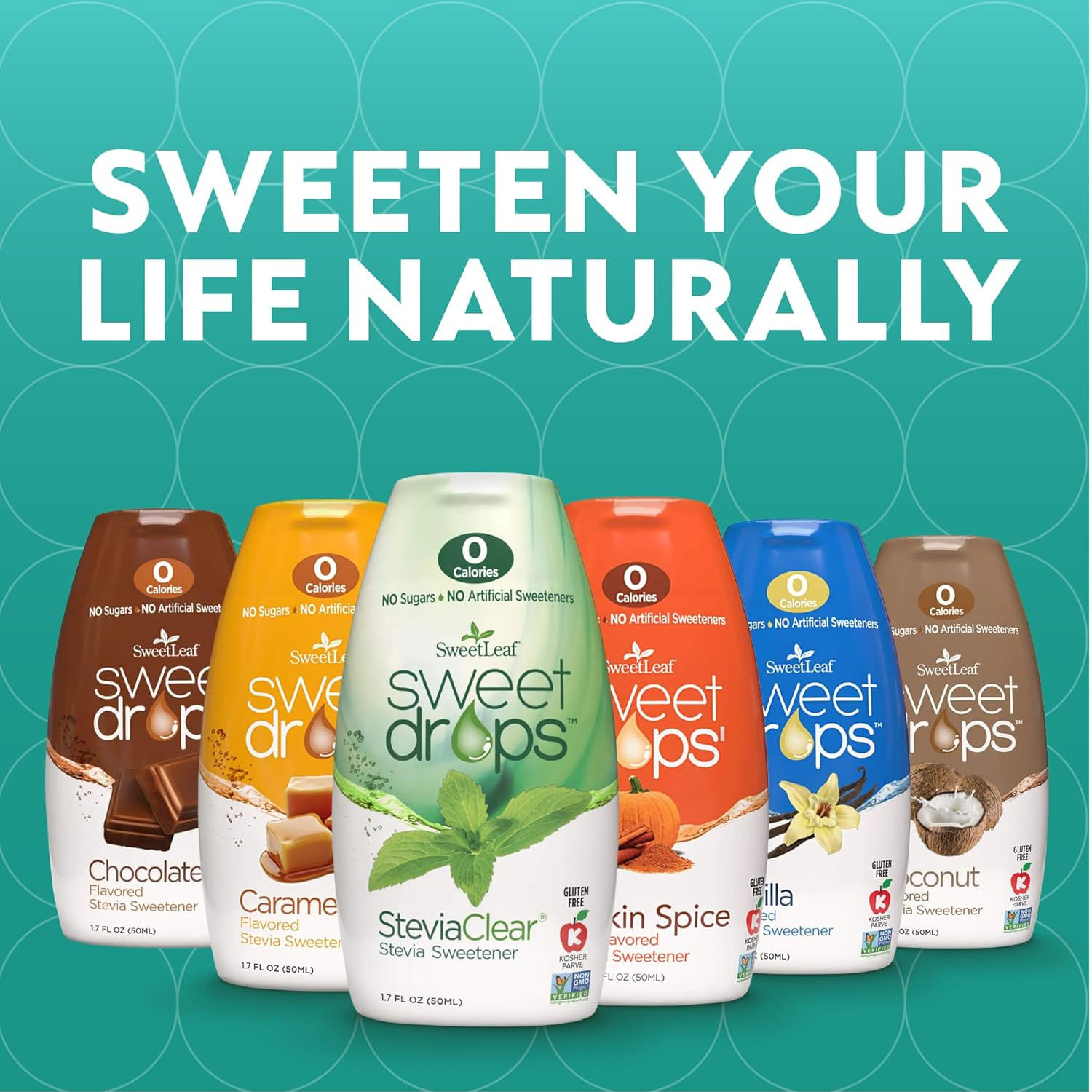 Sweet Drops – Flavored Stevia Liquid Sweetener, Stevia Extract, Zero Calories, G