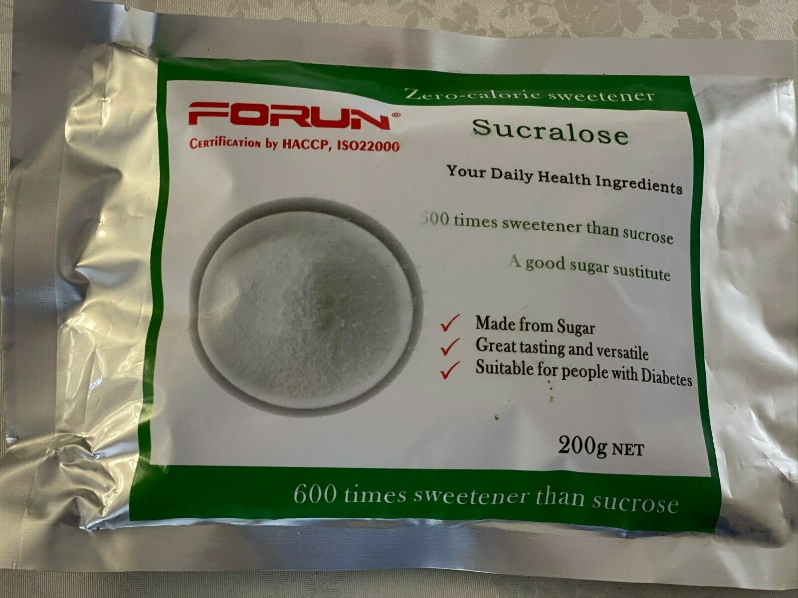 FORUN Premium Grade Pure Sucralose – Best sugar substitutes