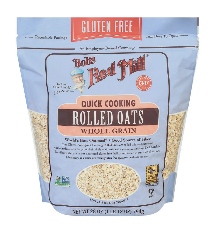 Bob’s Red Mill Whole Grain Quick Cooking Rolled Oats – 28 oz Shelf-Stable Bag