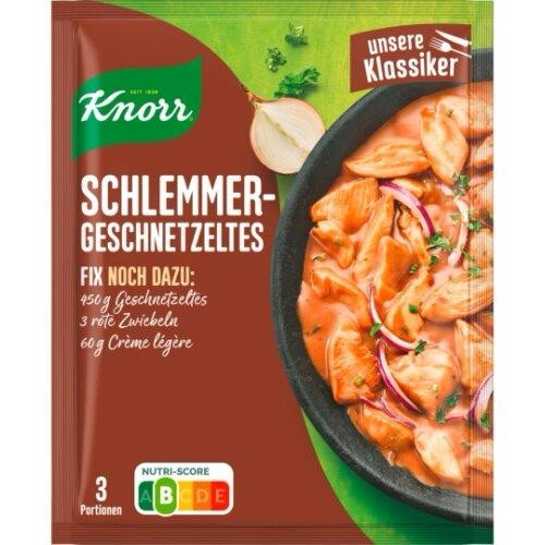 4x Knorr Fix Schlemmer-Geschnetzeltes 43g German Seasoning Mix 4 Pack exp 04/27