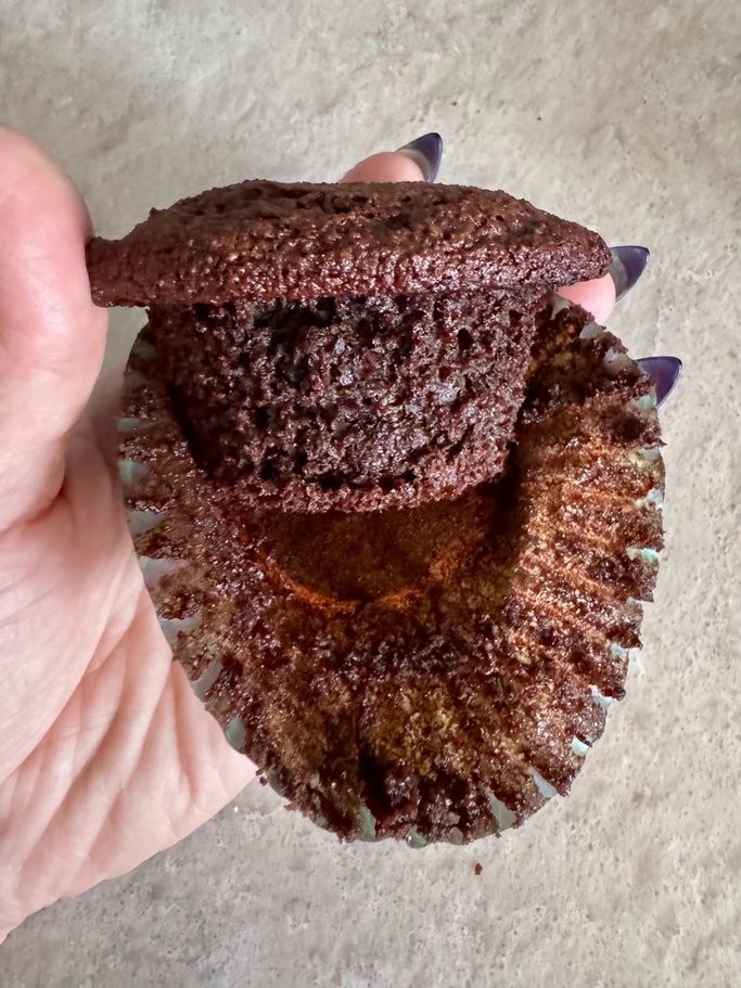 Keto Chocolate Chocolate Chip Muffins * gluten free * diabetic safe