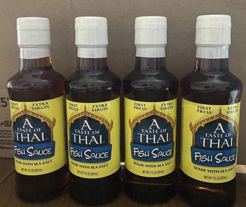 4btls. A TASTE OF THAI FISH SOUCE MADE W/ SEA SALT 207ml. Each