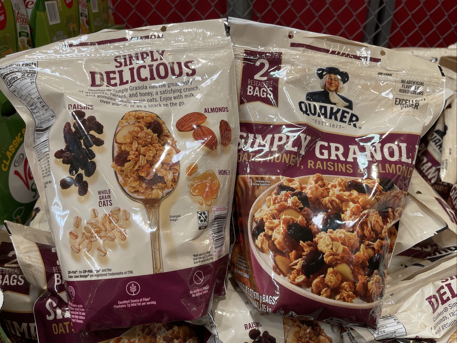 Quaker Simply Granola, 34.5 oz., 2 pk.