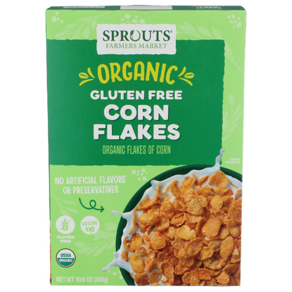 Sprouts Organic Corn Flakes Cereal 10.6 oz – 3 Packs