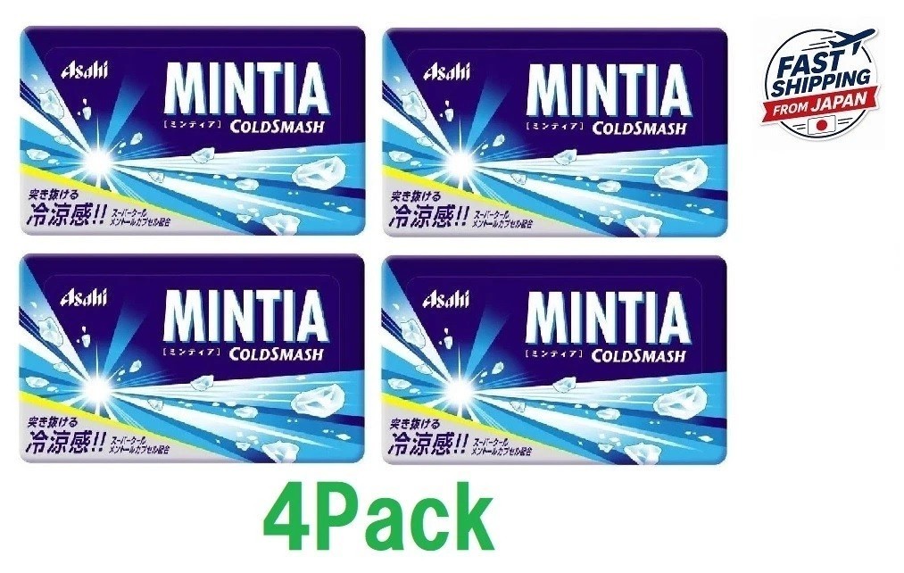 Asahi MINTIA Cold Smash Mint Tablets 50 Pieces 7g Japanese Breath Freshener