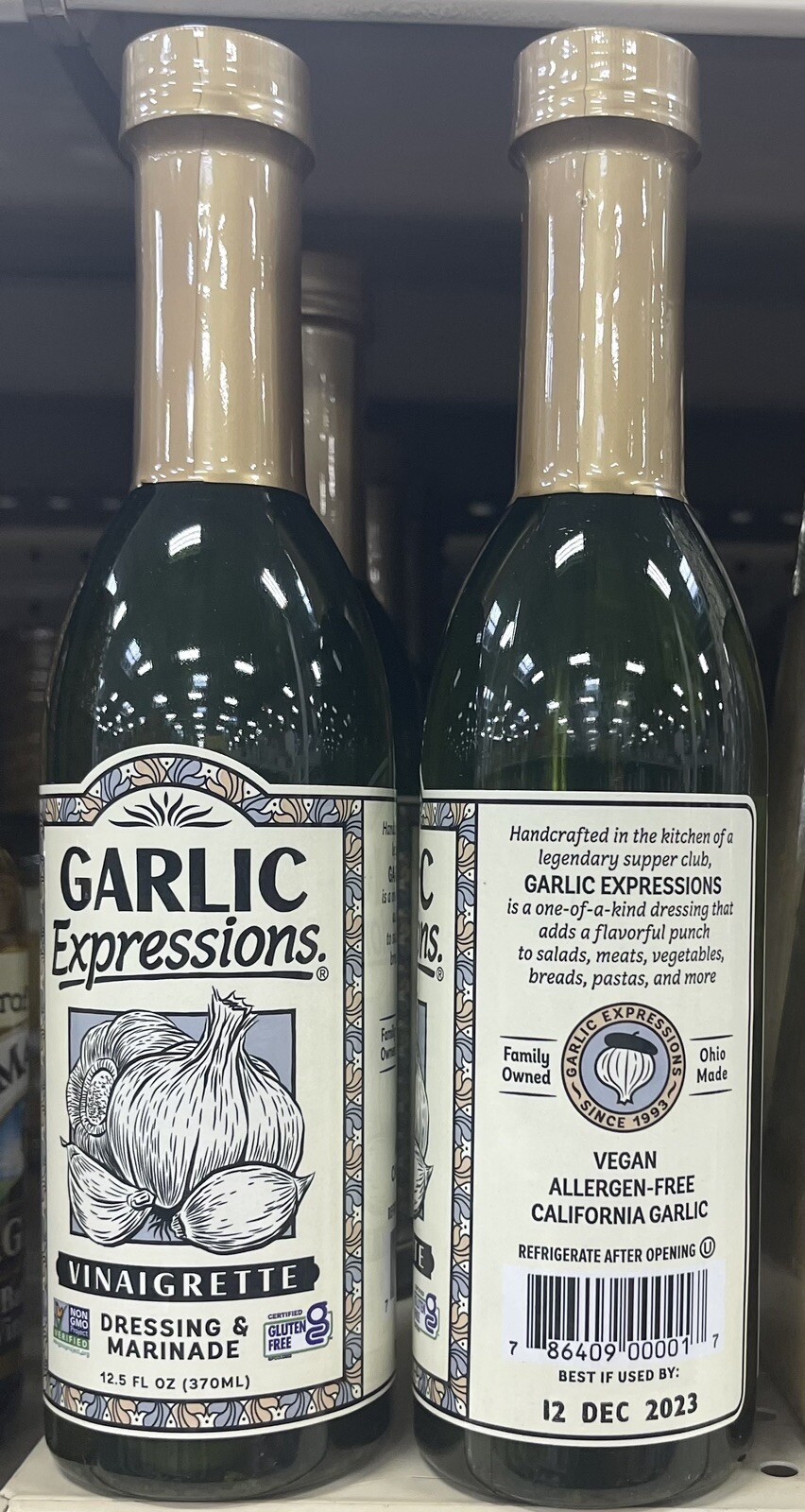 Garlic Expressions Vinaigrette Salad Dressing, Marinade (Pack of 2).