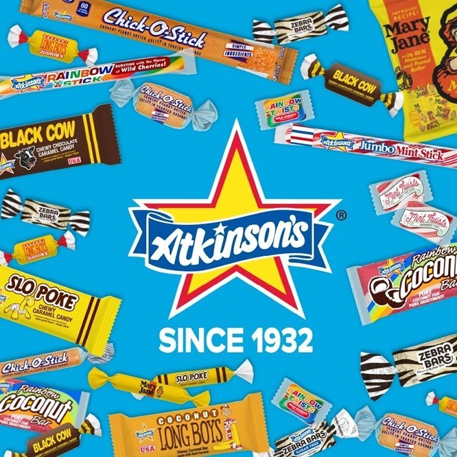 ATKINSON’S Peanut Butter Bars Old Fashioned Bulk Delicious Candy (4 Pounds)