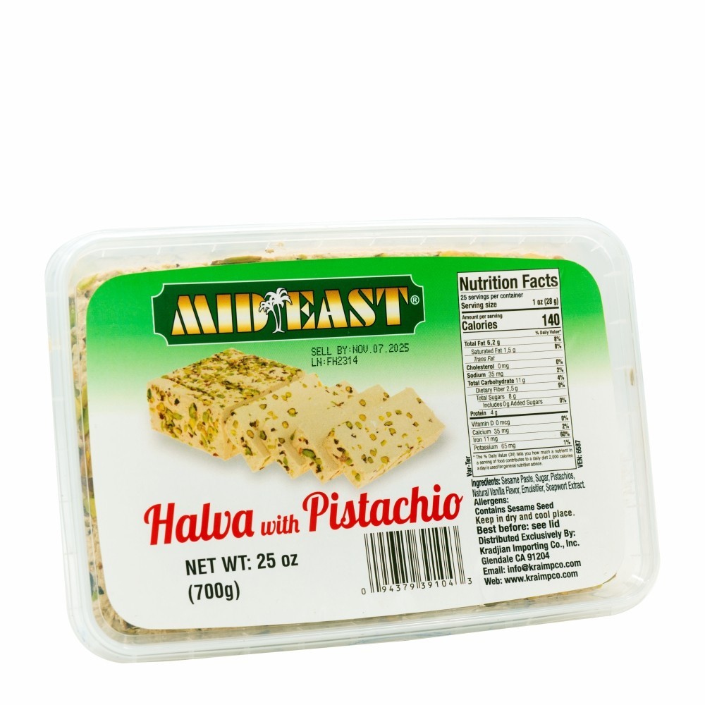 Mid-East Halva With Pistachio 25 oz (pack of 3)