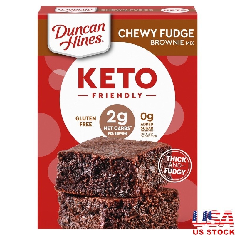 Keto Chewy Fudge Brownie Mix Gluten Free 2 Grams Net Carbs Sugar Free Baking Mix