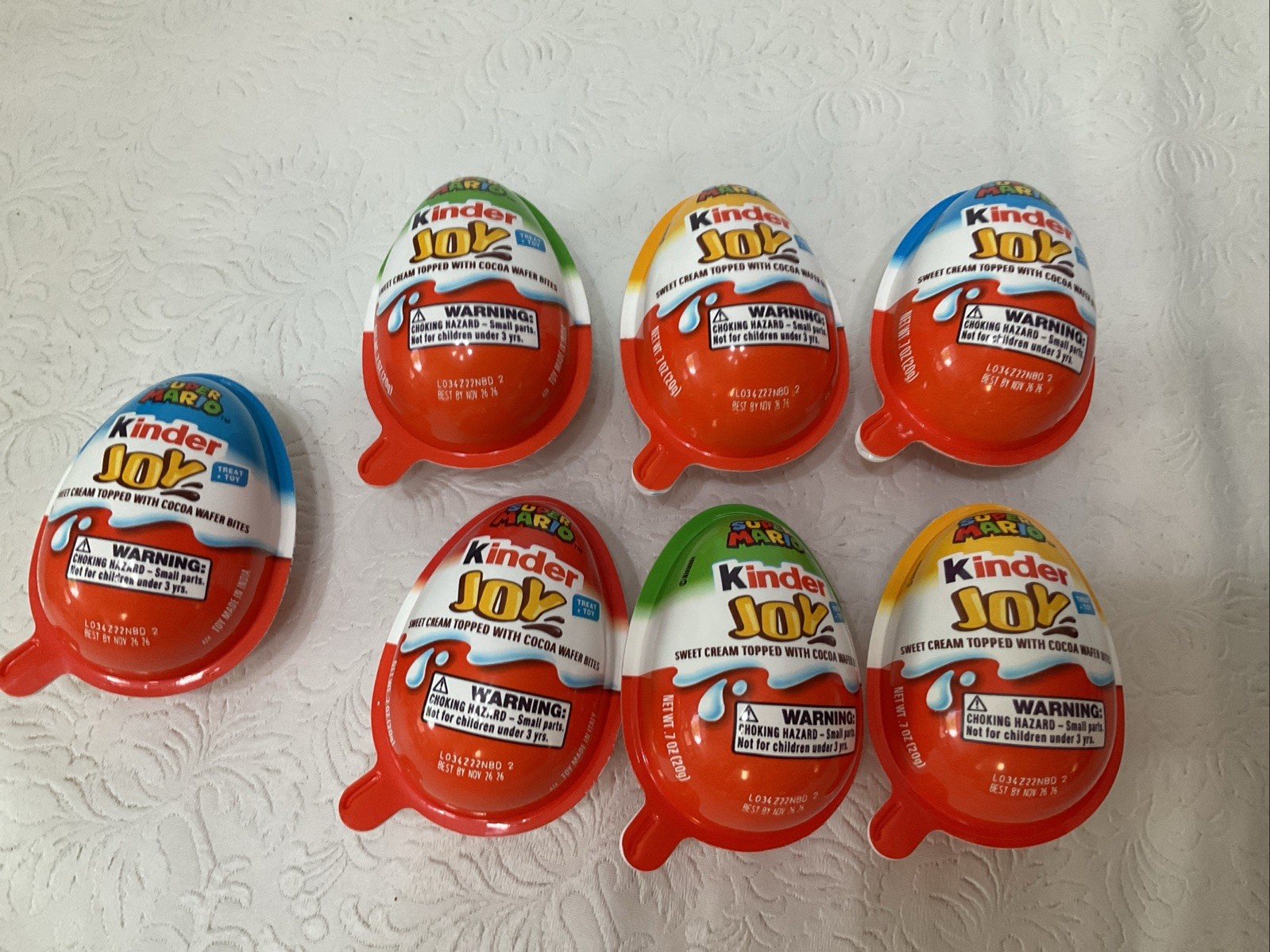 COLLECTABLE SUPER MARIO KINDER JOY SURPRISE EGG CHOCOLATE Buy6-1 Free Sealed