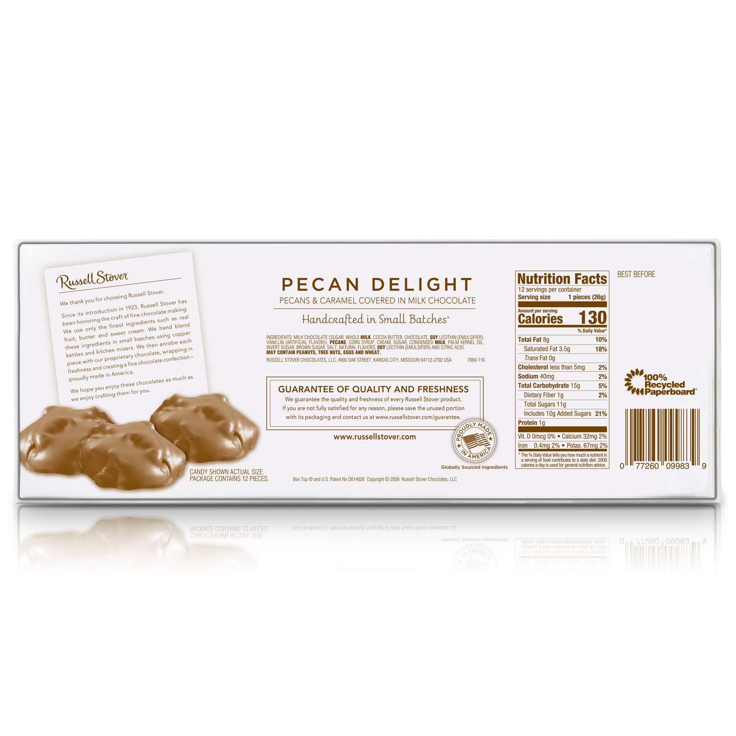 Russell Stover Pecan Delight, 11 oz. Box, 12 pieces, dec