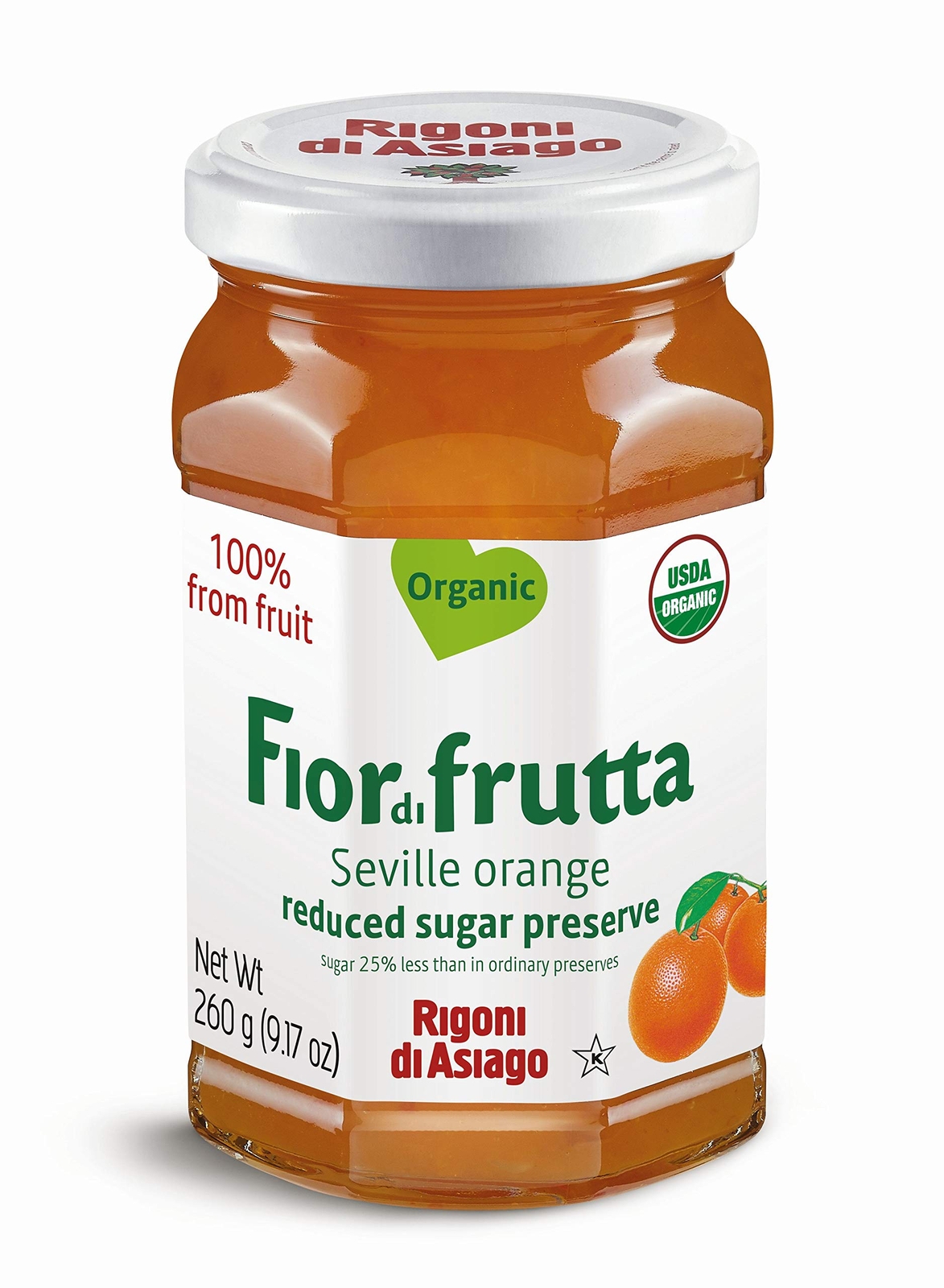 Fiordifrutta Fruit Spread Seville Orange Organic 9.17 oz