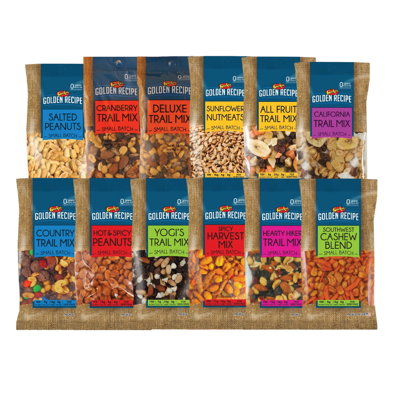 Gurley’s Golden Recipe Variety Snack Mix | Small Batch | 4-6oz | Mix & Match