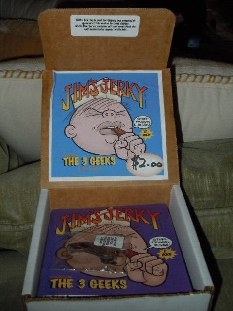 Jim’s Jerky The 3 Geeks Lot of 20 in Original Box. NEW OLD STOCK. Comic Books
