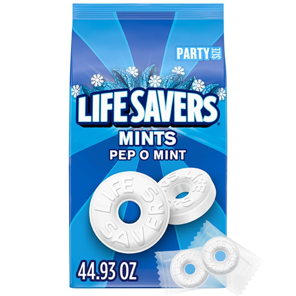 LIFE SAVERS Pep-O-Mint Peppermint Hard Candy 2.8 Pound (Pack of 1), White