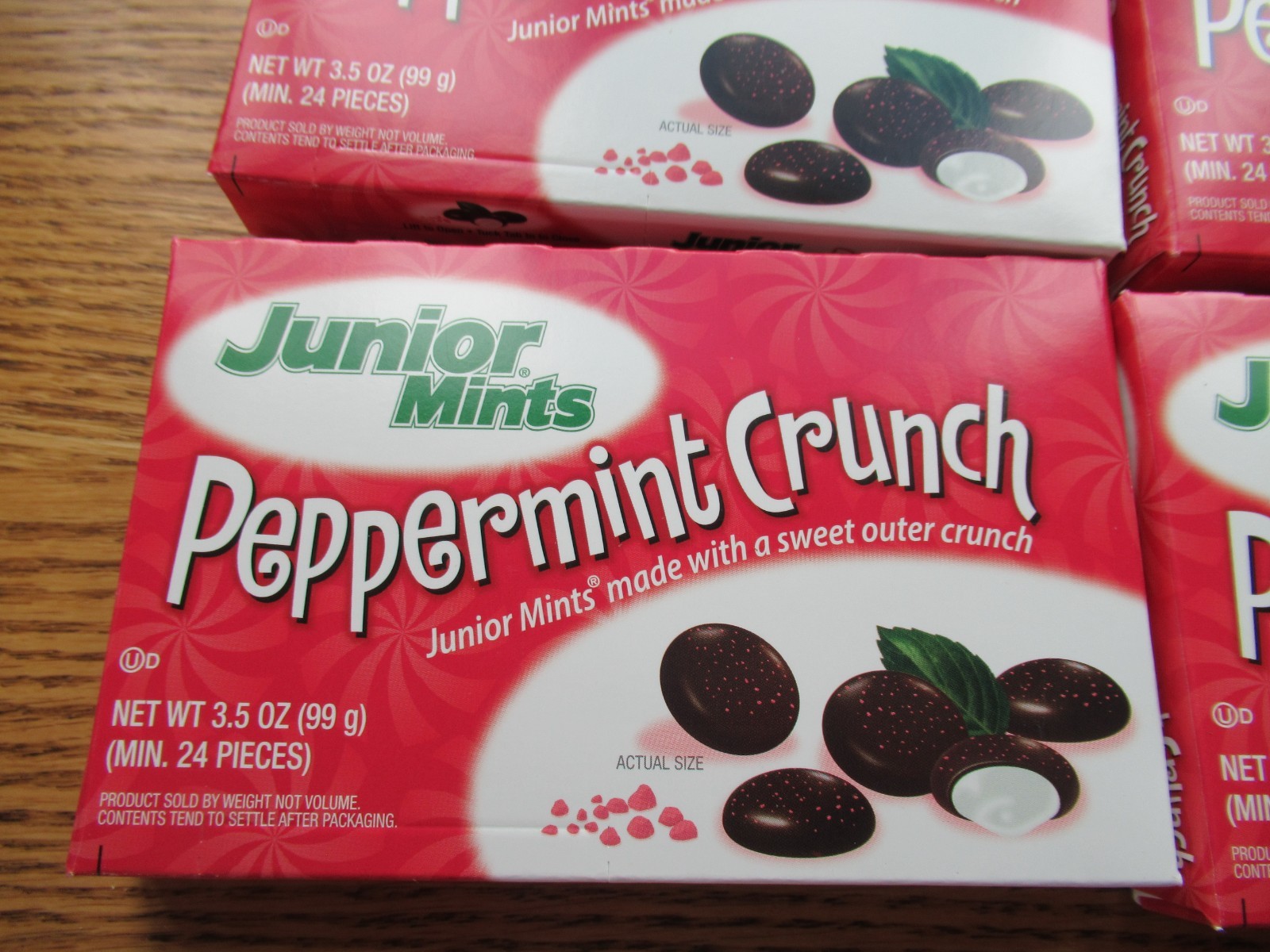 Junior Mints Peppermint Crunch 6 Pack of 3.5oz Boxes