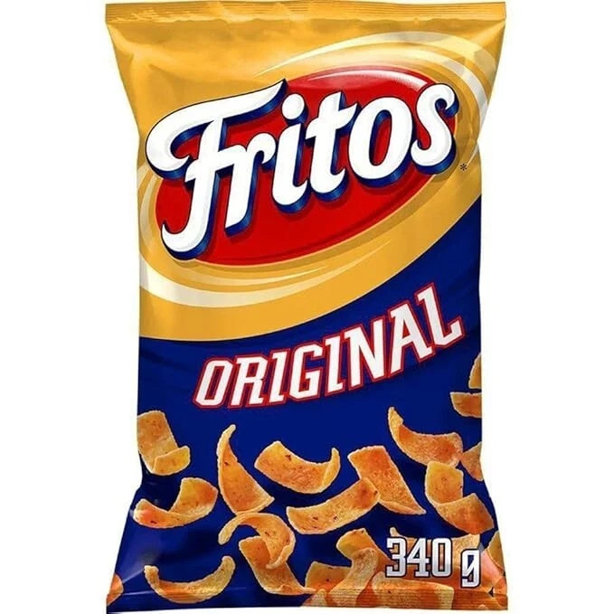 2 x FRITOS ORIGINAL CORN CHIPS LARGE BAG 340g FRITO LAY – FREE SHIPPING