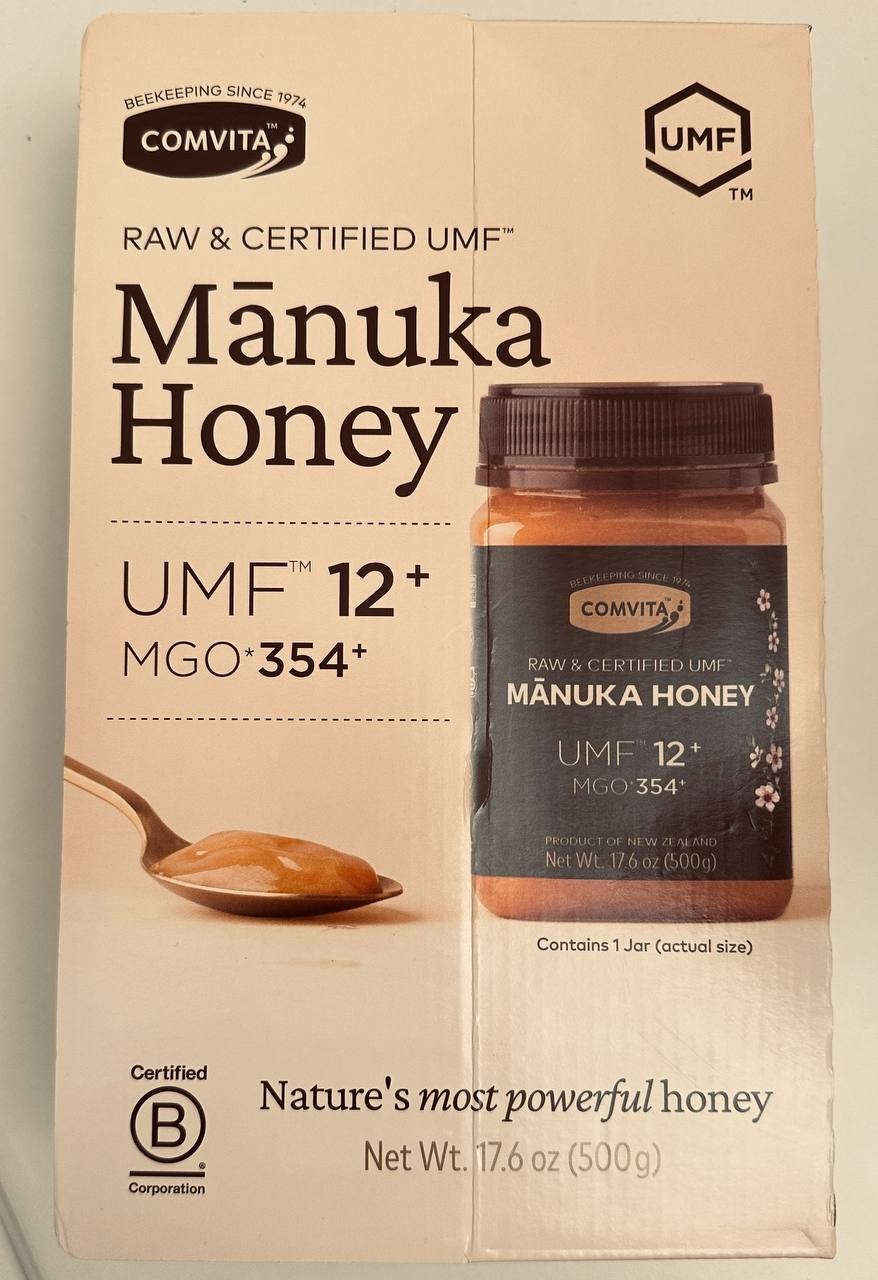 MANUKA HONEY 17.6 oz (500g) NEW ZEALAND RAW UMF 12+, MGO 354+ EXP: 2028