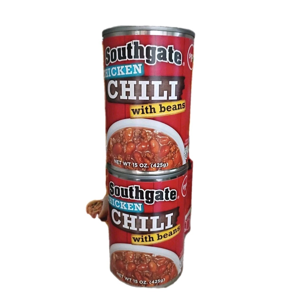 Lot 2 Southgate Chicken Chili w/ Beans, 15oz Ea Taco Exp 04/2027