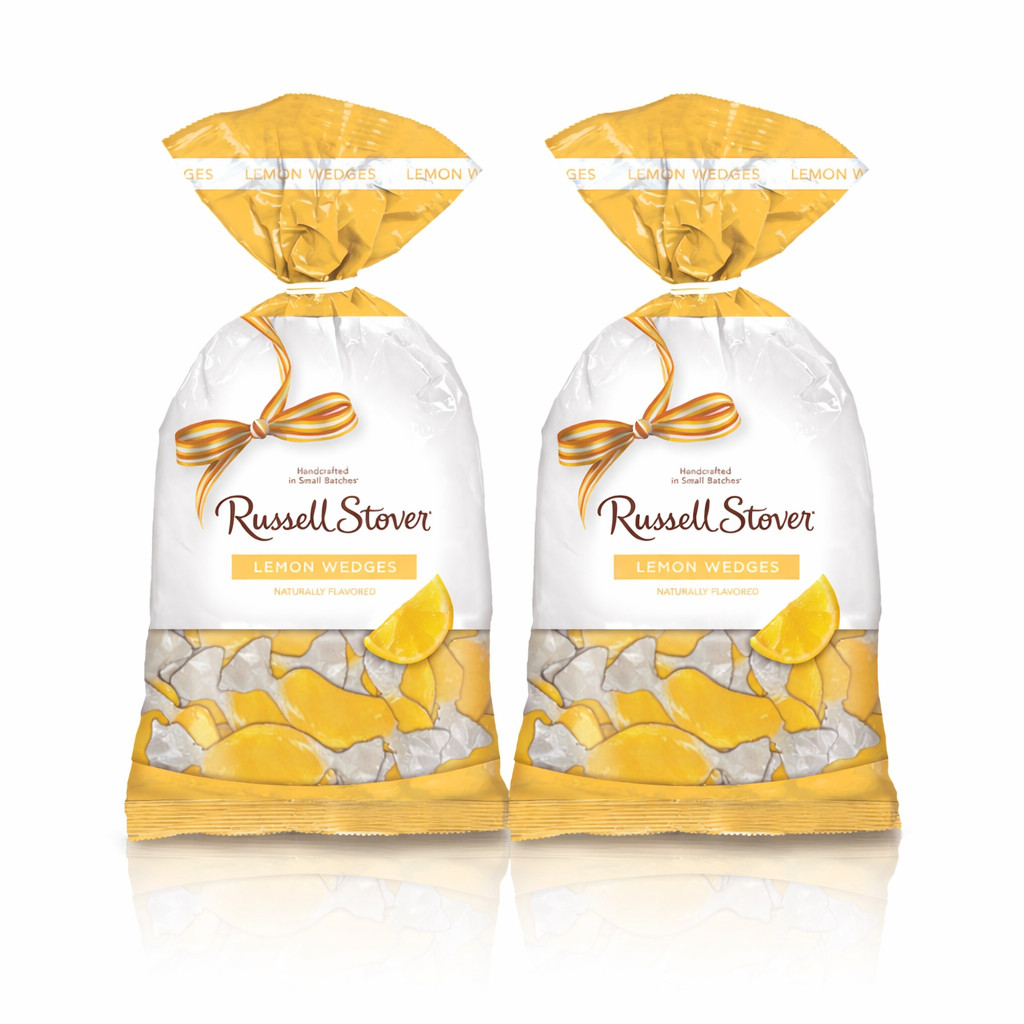 Russell Stover Lemon Wedges Hard Candy 12 Oz Each (2 Bags)