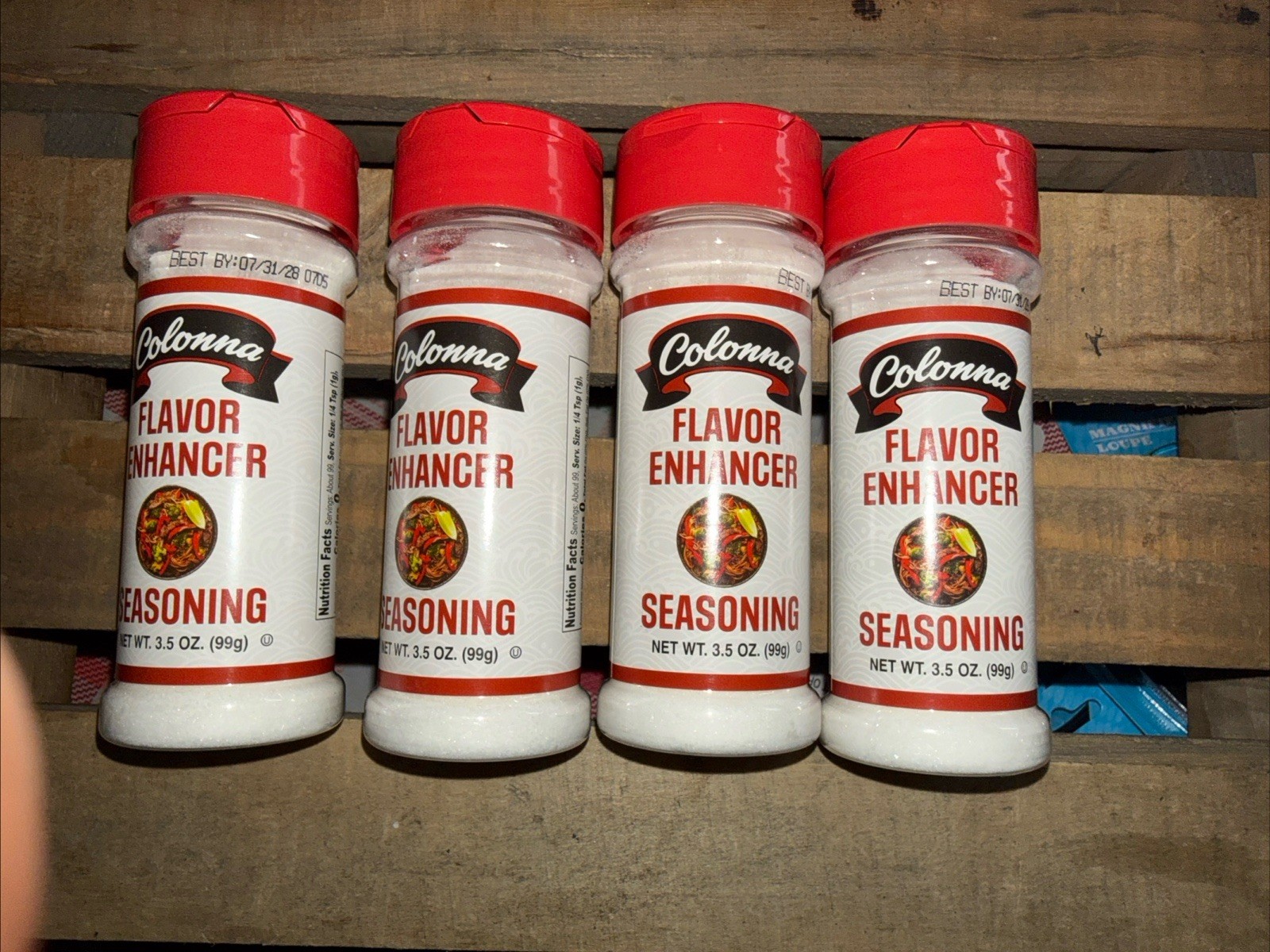 4 Packs Colonna Flavor Enhancer 3.5 Oz (99g) Ea SEALED Exp 7/28