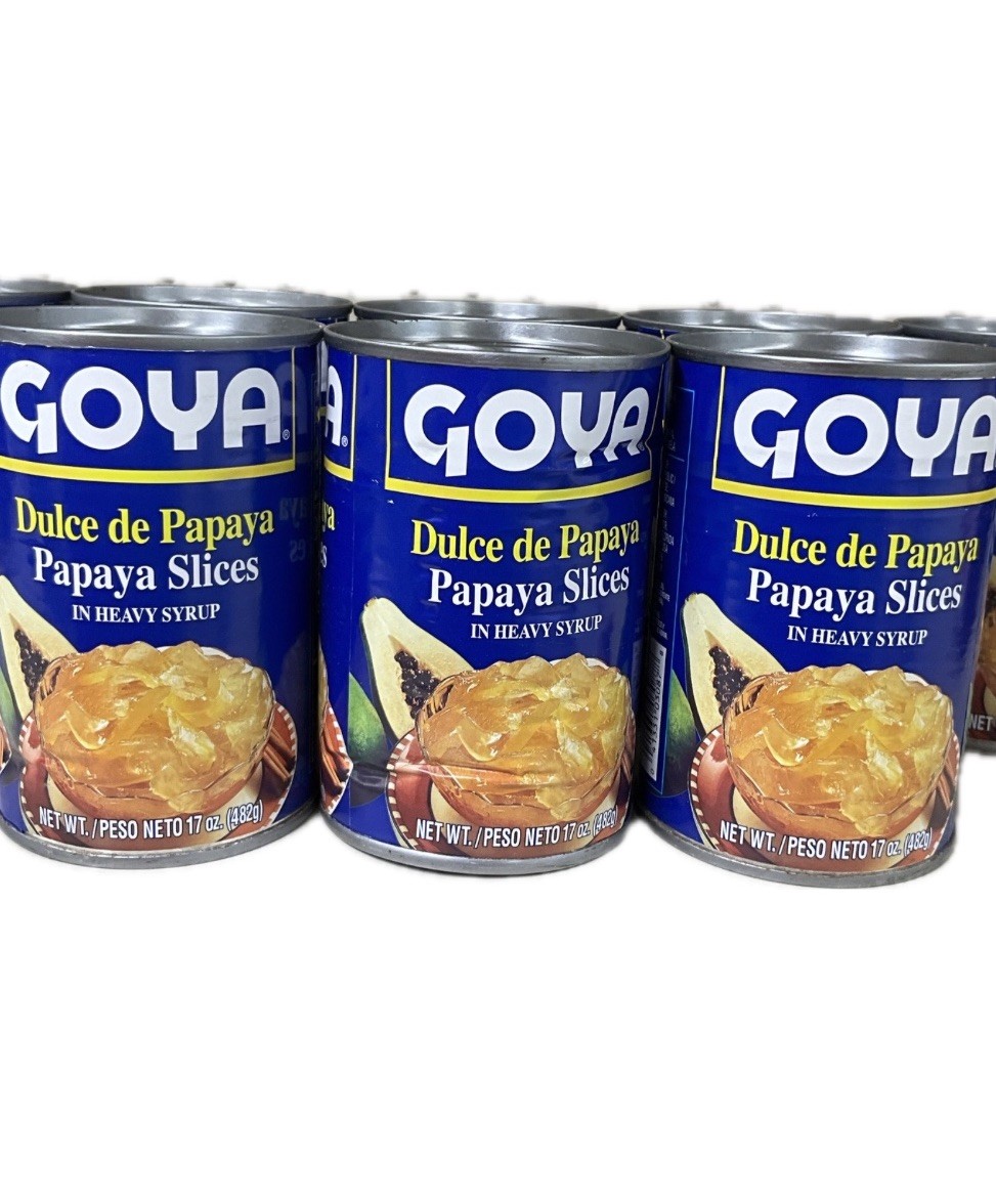 3 Goya Dulce de Papaya Papaya Slices in Heavy Syrup 17 oz Pantry Fruit