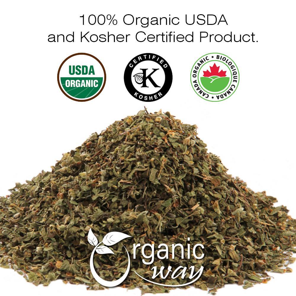 Organic Way Dried Oregano Leaf Cut & Sifted – Organic, Kosher & USDA Certified