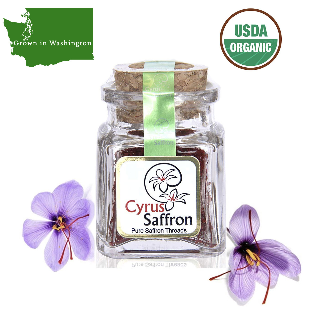 Organic SAFFRON, 2 GRAMS OF 100% ORGANIC NEW PURE NATURAL RED SAFFRON