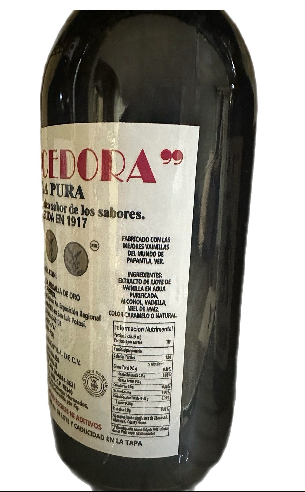 4 X La Vencedora Mexican Vanilla Glass Bottle 31oz Each From Mexico