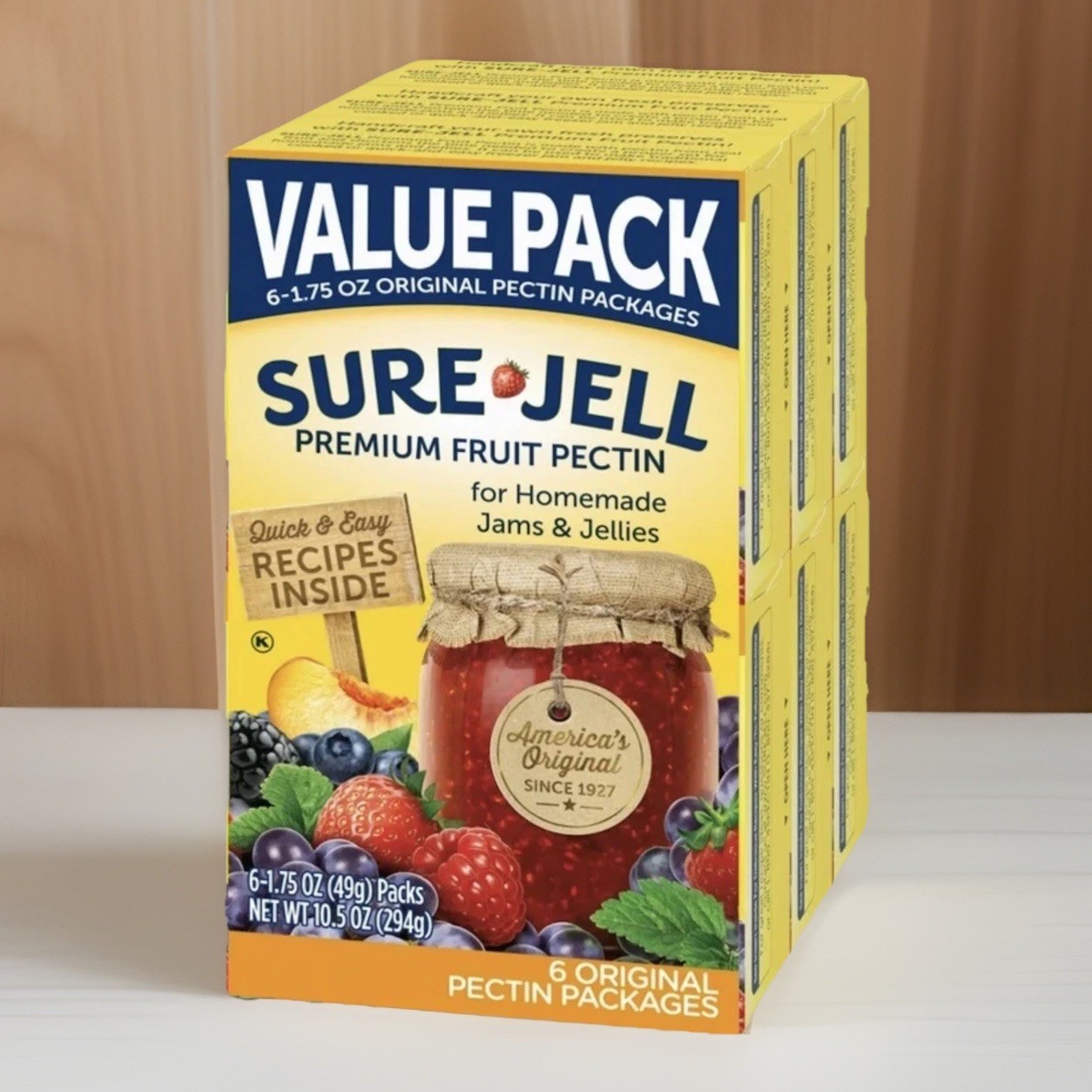 SURE JELL 6 Boxes, for Homemade Jams & Jellies, Close Out Sale!