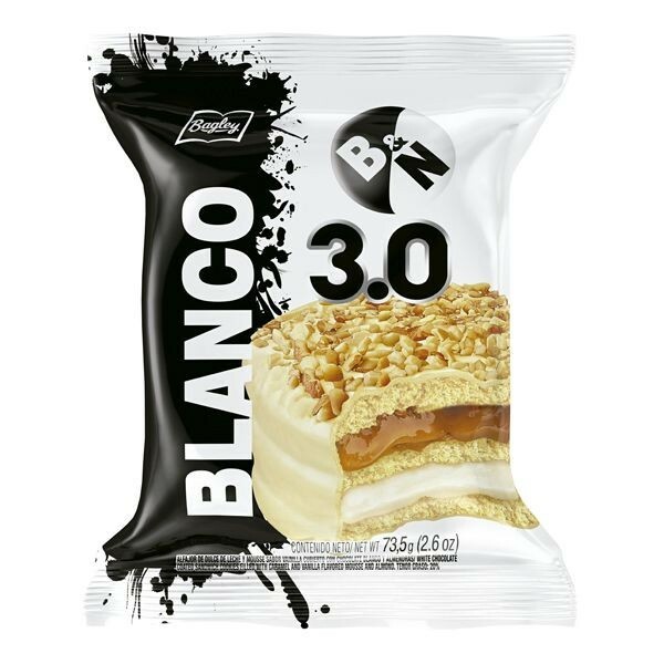 BAGLEY – Alfajor Blanco 73.5 Gr X 12 Unidades