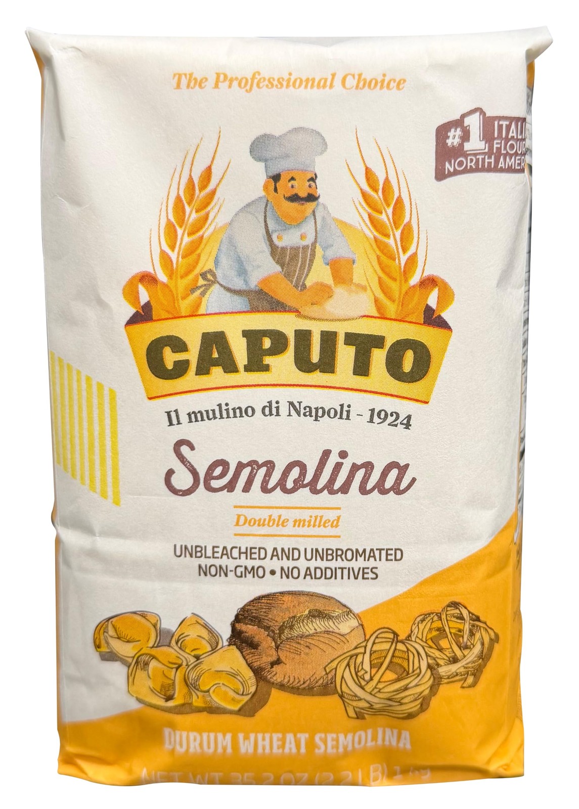 Caputo Antimo Di Grano Duro Rimacinata Semolina Flour 35.2 Ounce (Pack of 1)