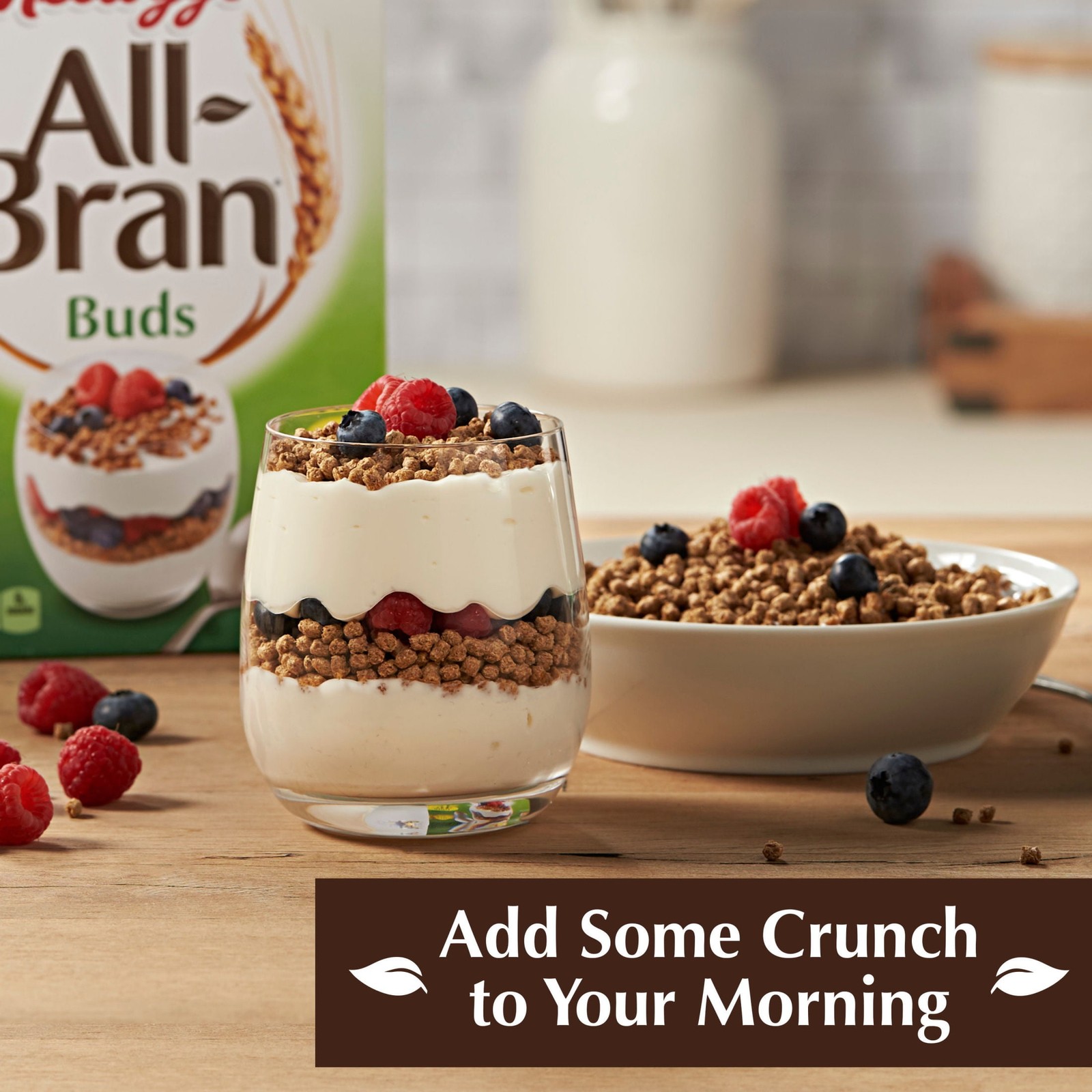 Kellogg’s All Bran Buds Breakfast Cereal 8 Vitamins & Minerals High Fiber Cereal