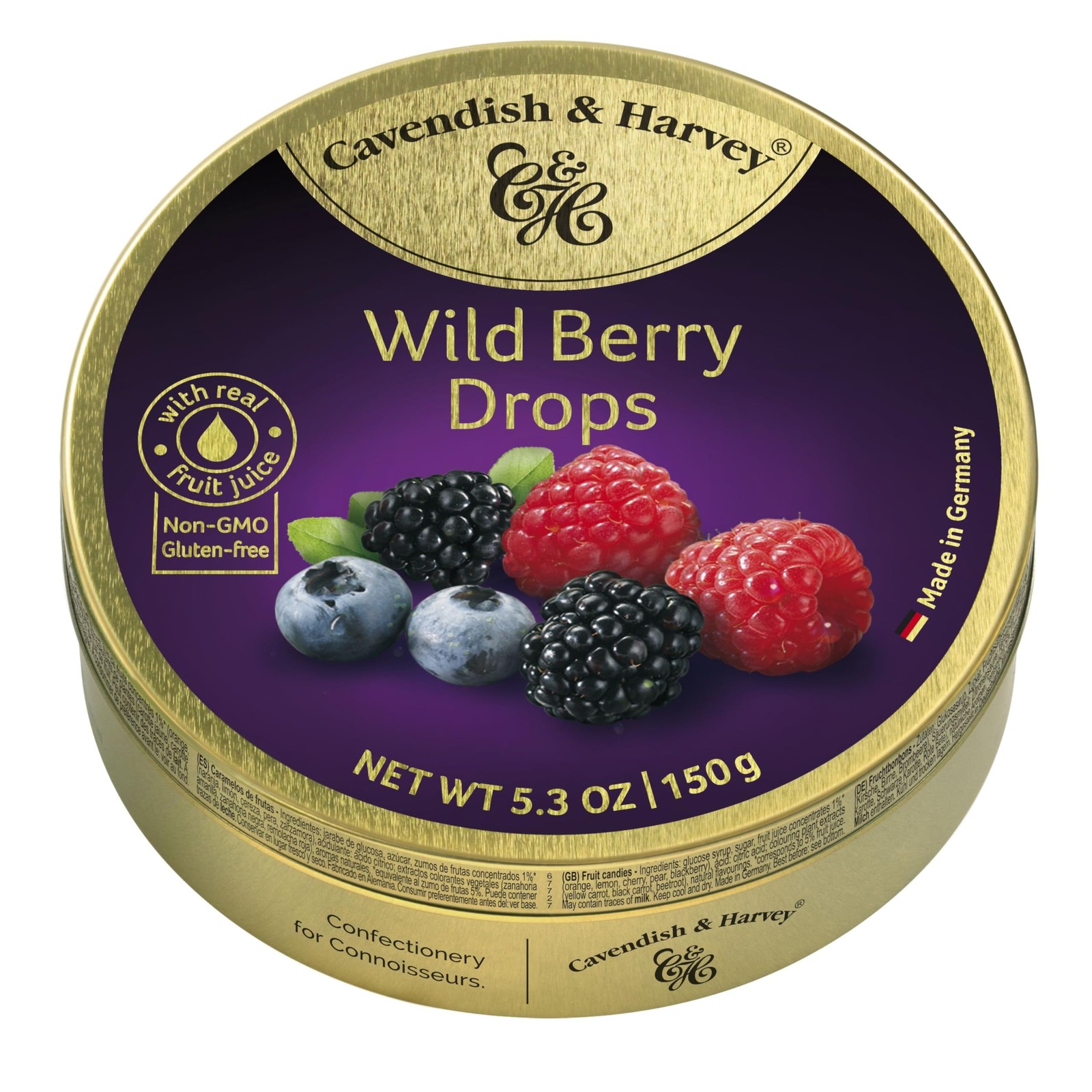 | Wild Berry Hard Candy Drops | 5.3 Ounce Tin – 4 Pack