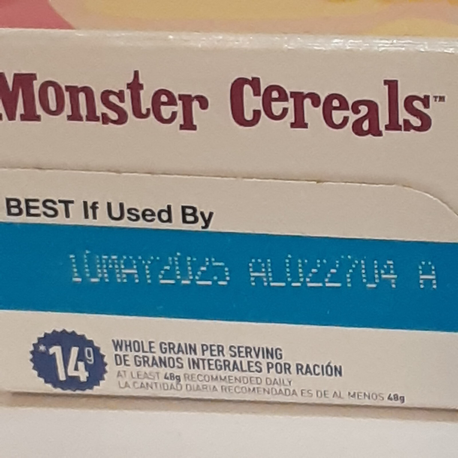 LIMITED HALLOWEEN FRANKEN BERRY MARSHMALLOWS CEREAL 9.6 OZ BOX MONSTER CEREAL