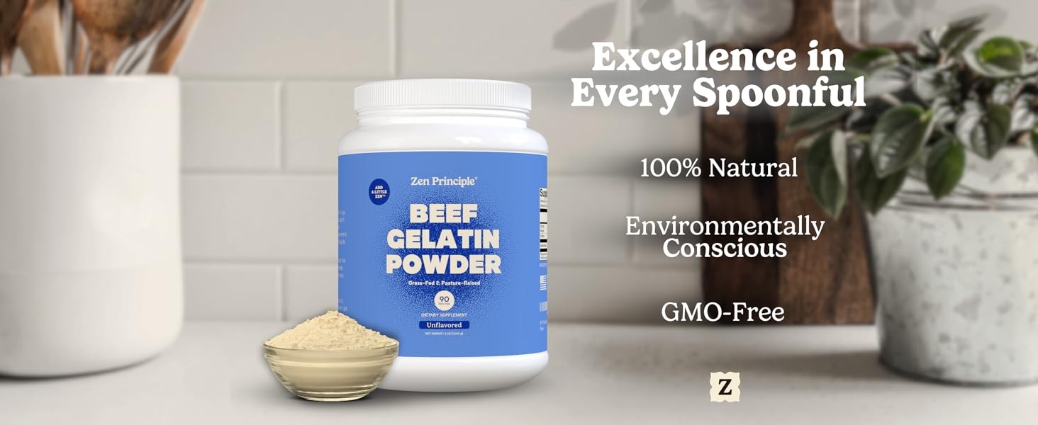Grass-Fed Gelatin Powder, 3 lb. Custom Anti-Aging Protein for Healthy Hair,