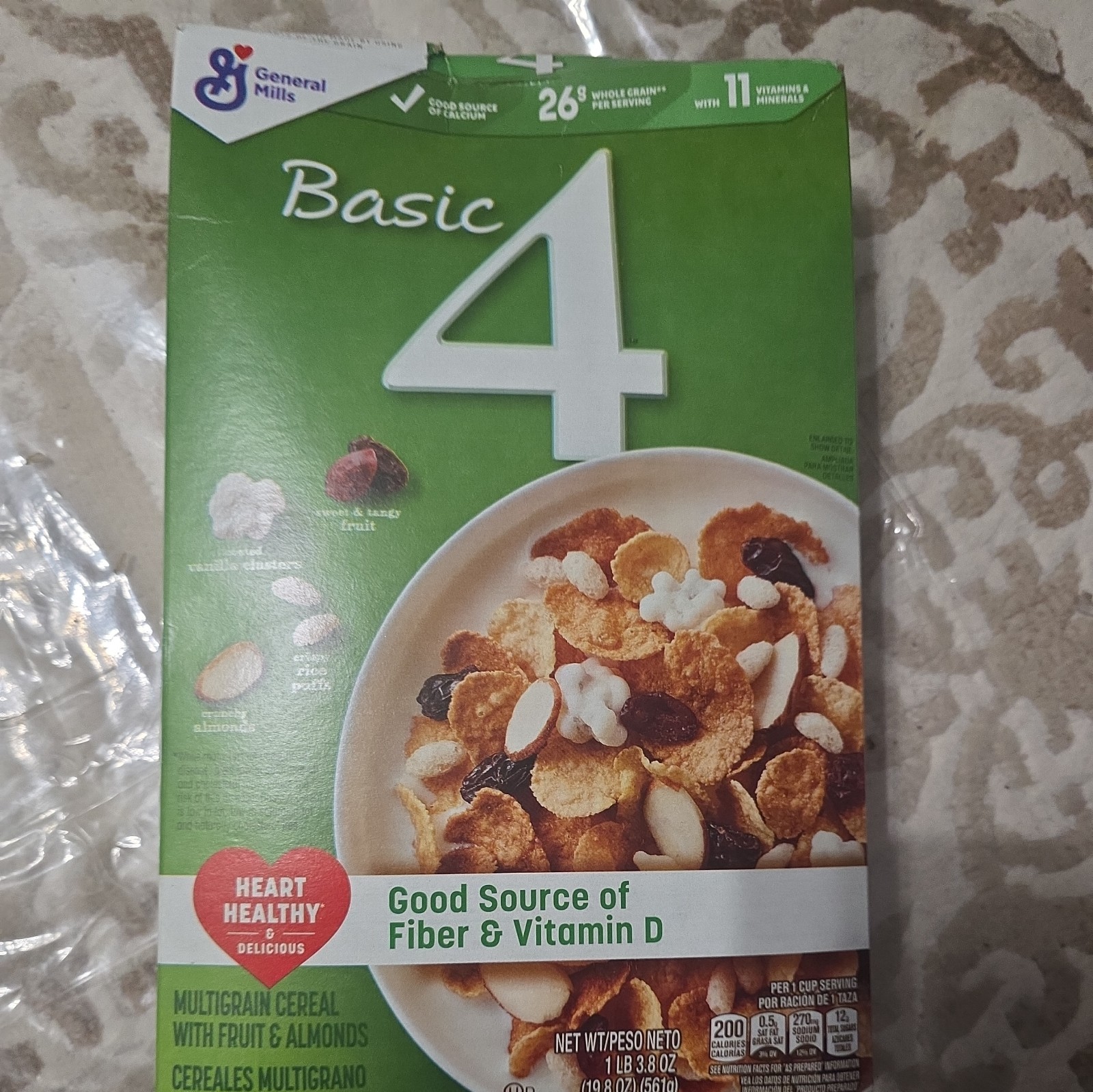 Basic 4 Multigrain Cereal with Fruit & Almonds Cereal 19.8 oz General Mills