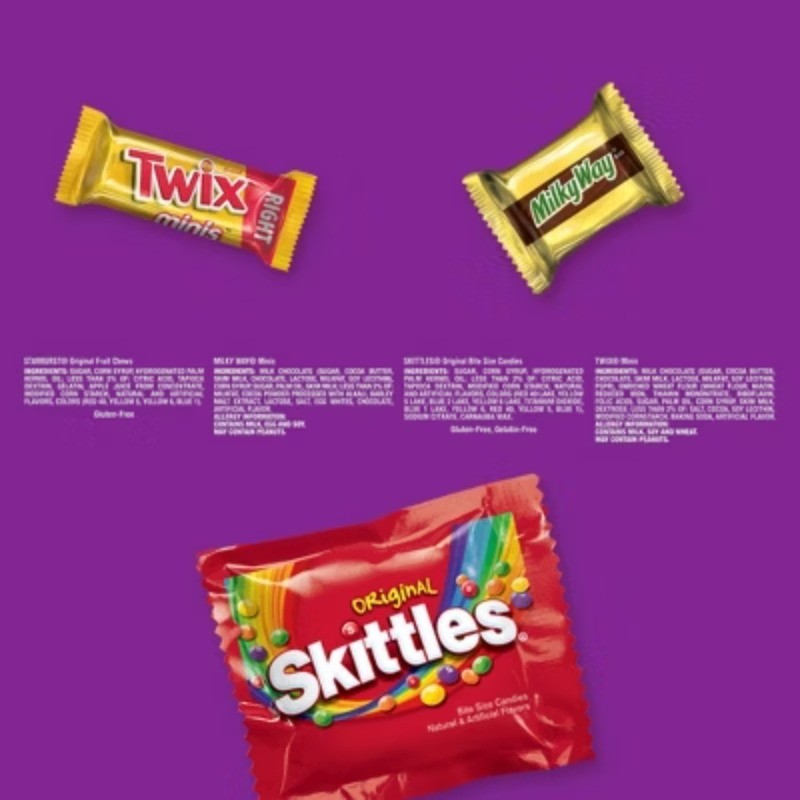 Variety Candy Assortment, Party Size – 21.82oz/60ct