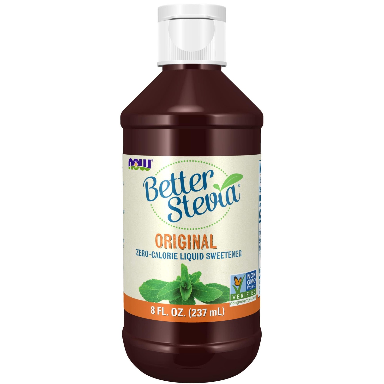NOW Foods BetterStevia Liquid, Clear, 8 Fl Oz 8 Ounce (Pack of 1), Clear