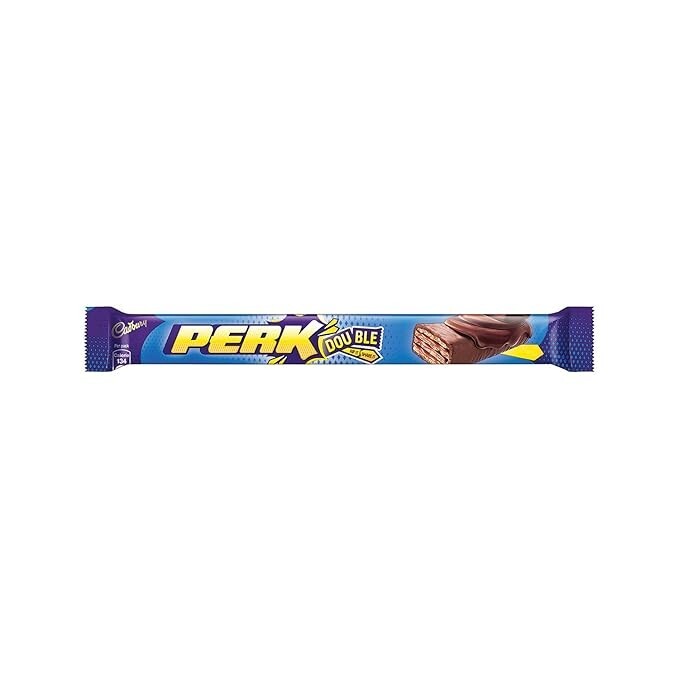 Cadbury Perk Double Chocolate Bar, 10 gm (Pack of 60)