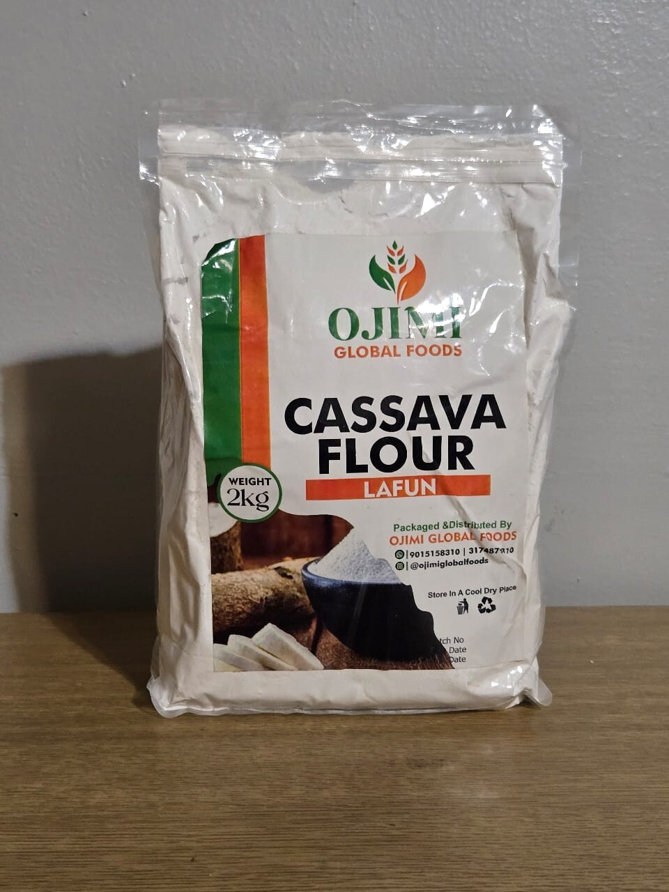 Cassava flour – Undiluted Nigerian Lafun flour 4.5lbs bag