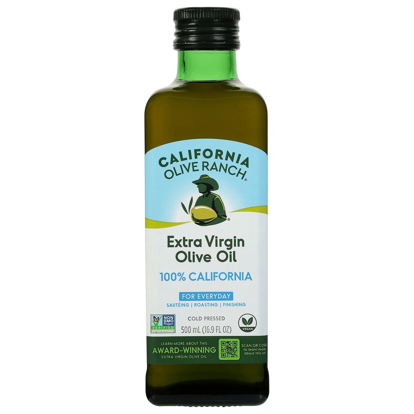 100% California Medium Extra Virgin Olive Oil Cold Pressed 16.9 Fl Oz New