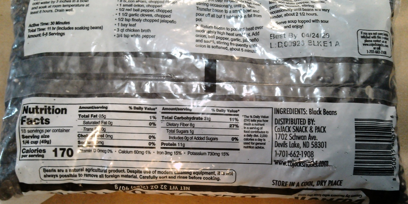 LOT OF 10 Black/ Garbanzo/ Great Northern/ Lima Beans (11 lbs total) PLEASE READ