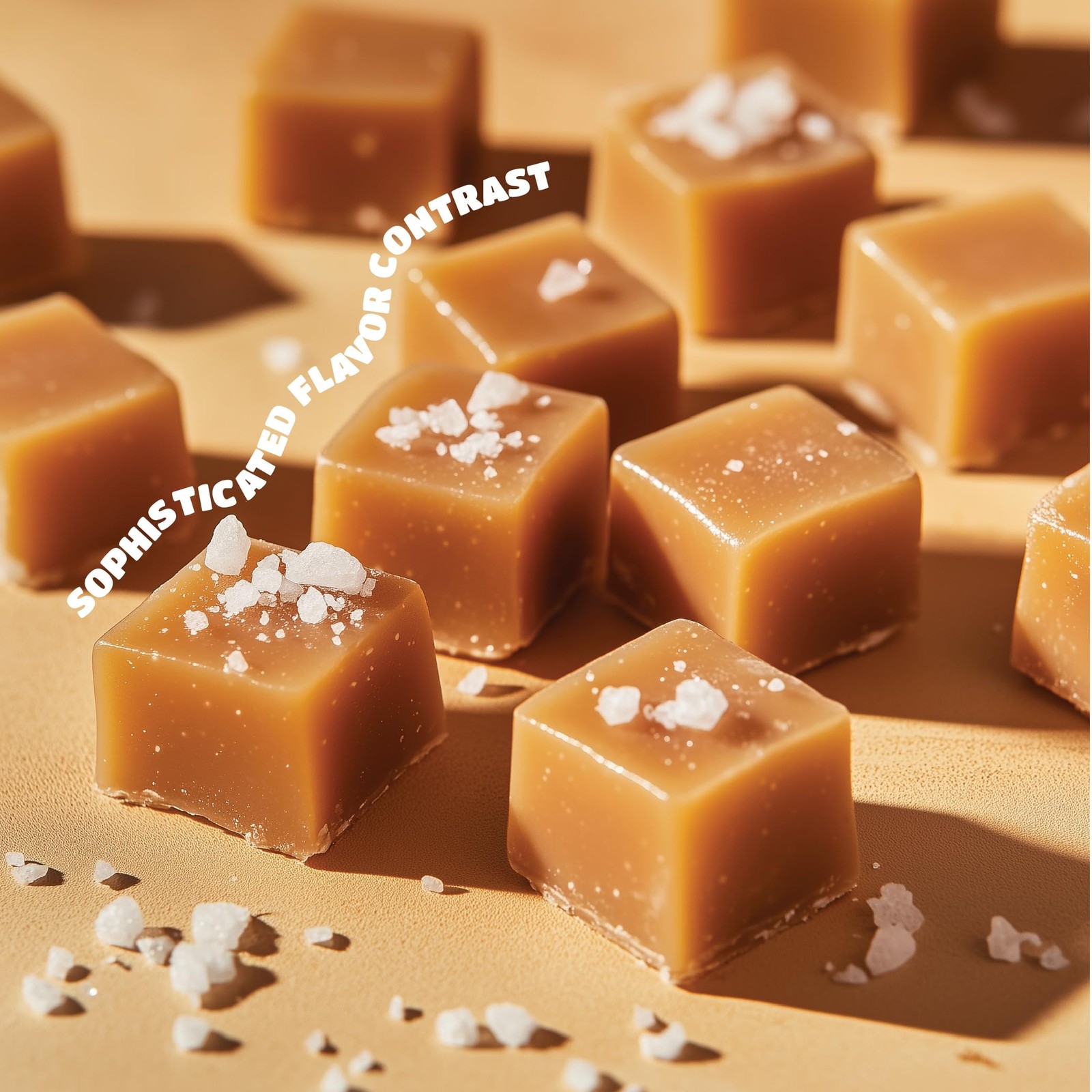 Sea Salt Caramel Cubes Candy 2 Pounds, Individually Wrapped, Bulk Pack (About…