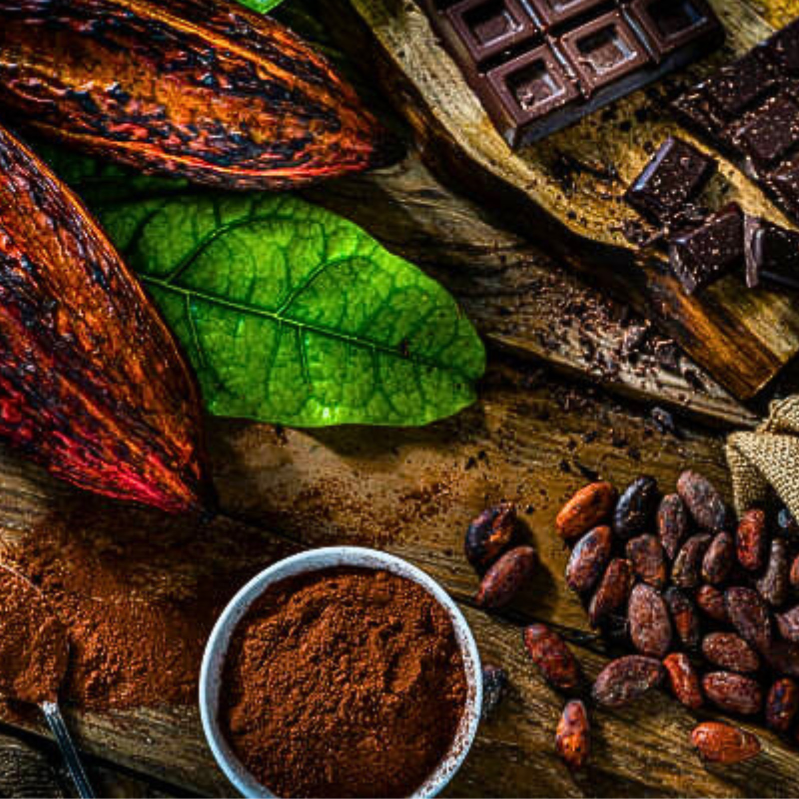 Organic Black Cocoa Beans | Raw Whole Cacao | Superfood for Chocolate & Tea