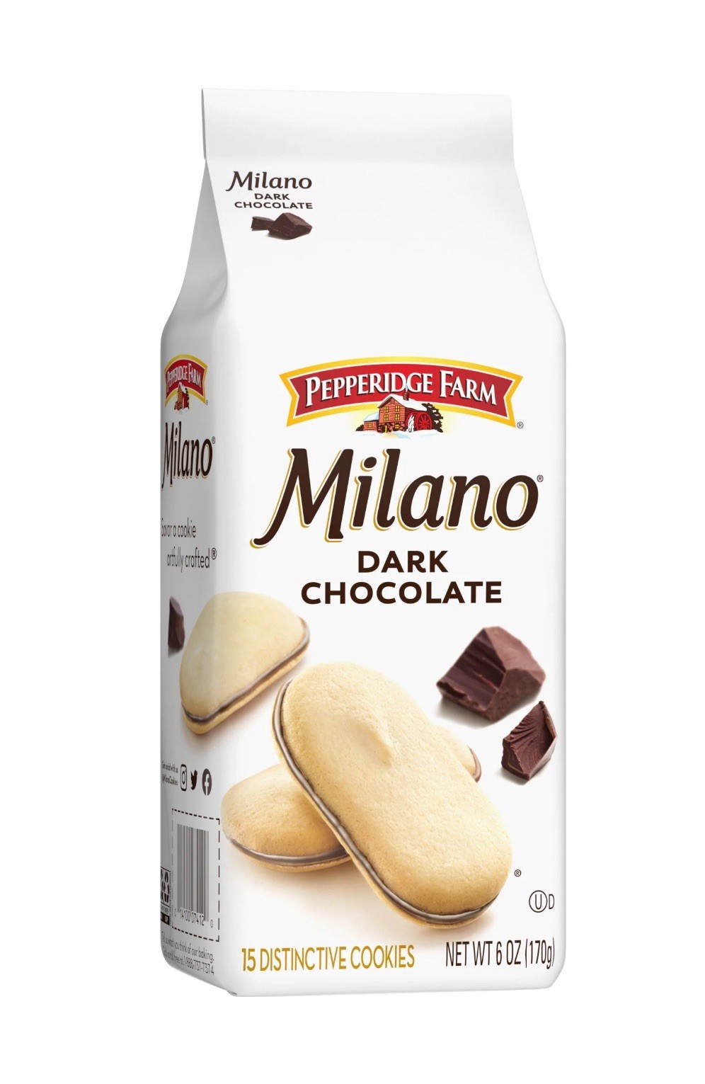 🔵 New Pepperidge Farm Baked Dark Chocolate Distinctive Pastries Cookies 7.5oz