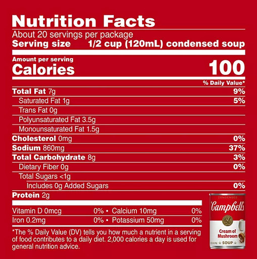 2 pack Campbell’s Cream of Mushroom Soup 10.5 oz., 8 pk – 16 total FREE shipping