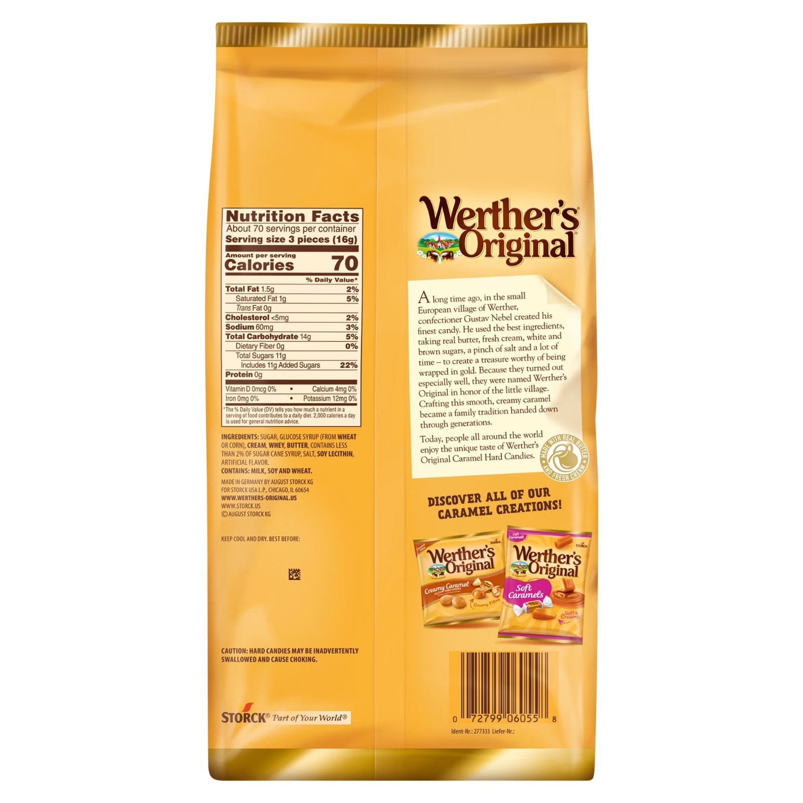 Werther’s Original Hard Caramel Candy, 30 oz.
